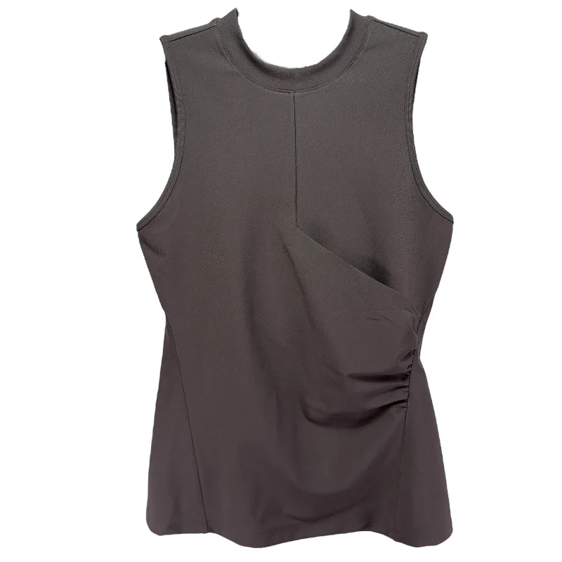 Yoga Tops for Relaxed Yoga and Poses -Bayview Tank Top By Athleta In Taupe, Size: M