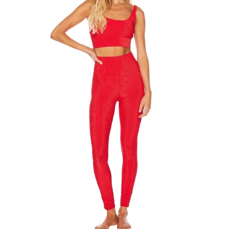 Compression Yoga Pants -Ayla Legging - Red