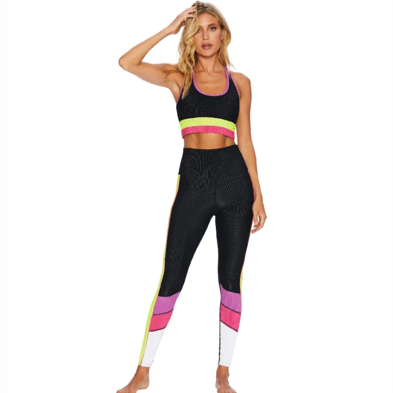 Yoga Pants for Hot Yoga -Bailey Legging - Black Lime Punch