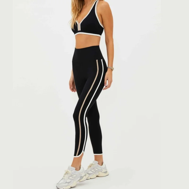 Yoga Pants for Strength Training -Nella Legging - Sandshell Block
