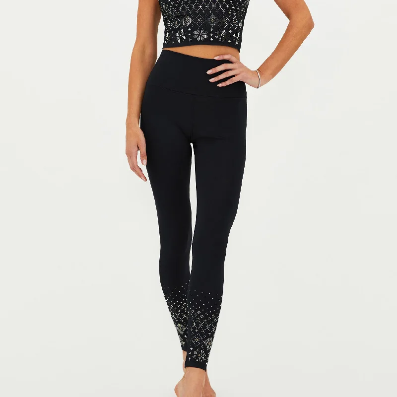 Yoga Pants for Poses and Flexibility -Piper Legging - Blizzard Fairisle