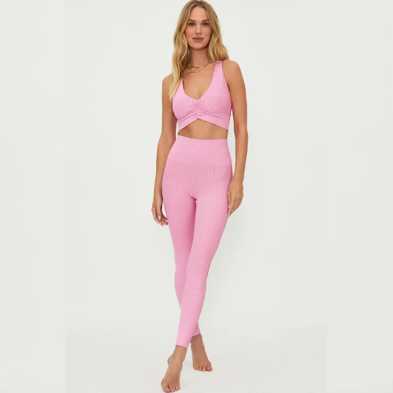 Seamless Yoga Pants -Tayler Legging - Candy Cane Rib