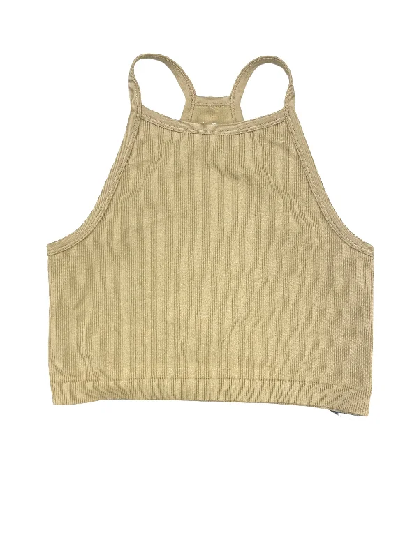 Women's Yoga Tops for High Stretch -Beige Athletic Tank Top J.O&Co, Size Xs
