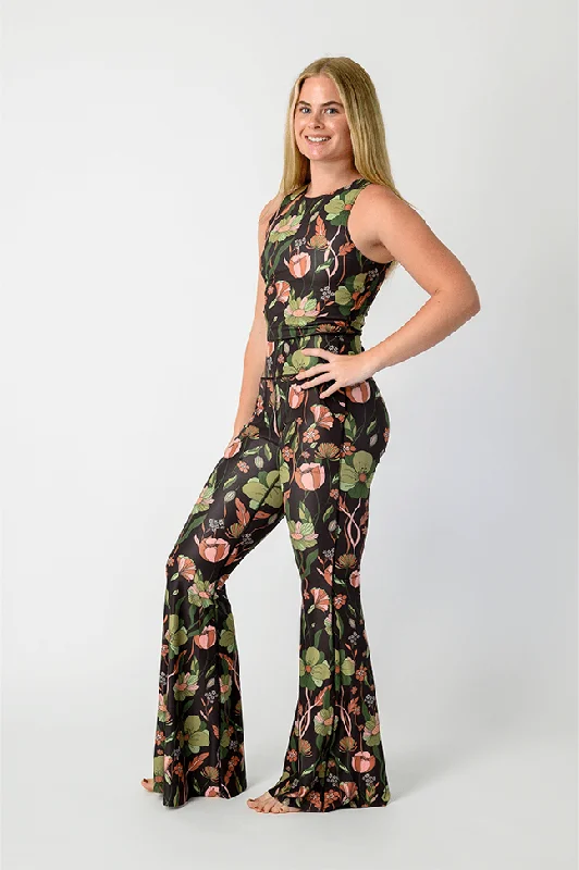Best Yoga Pants for Flexibility -Bell Bottoms 2.0 in Botanical Garden