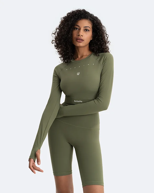 Yoga Tops for Active Lifestyles -Cropped Long Sleeve | Creating Power Within