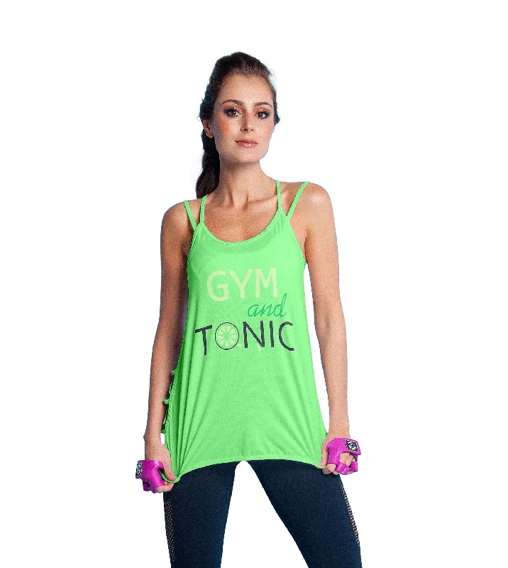 Yoga Shorts for Everyday Use -Bia Brazil Activewear Gym And Tonic Tank TT4479 Lime