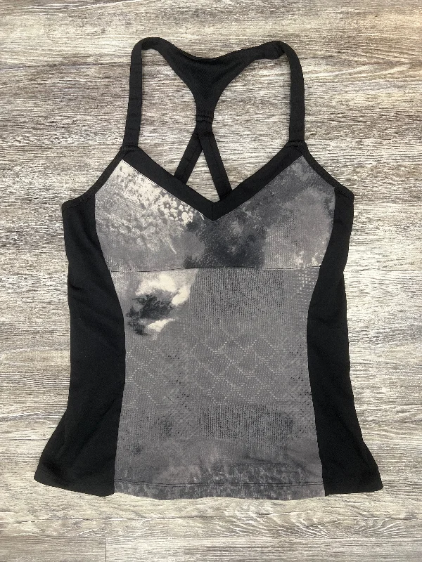 Stylish Yoga Tops for Outdoor Activities -Black Athletic Tank Top Alo, Size M