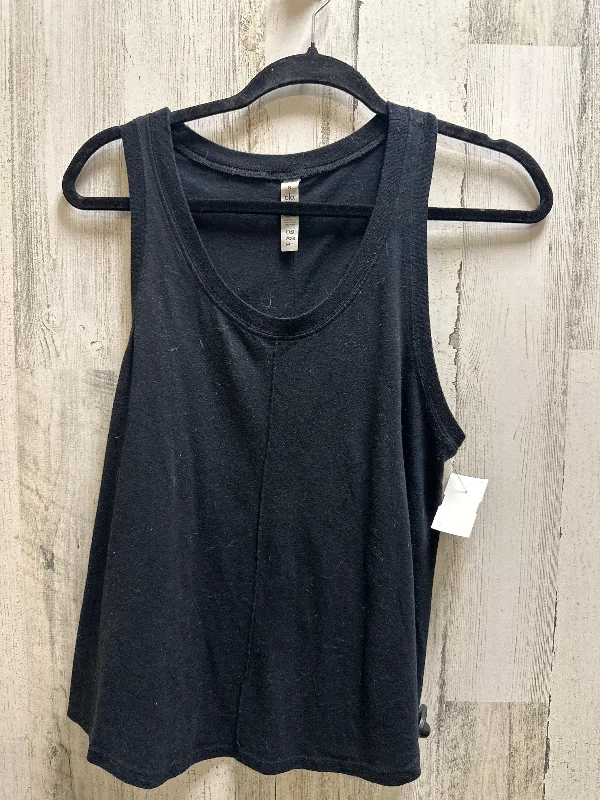 Seamless Yoga Tops for Comfort and Flexibility -Black Athletic Tank Top Alo, Size S