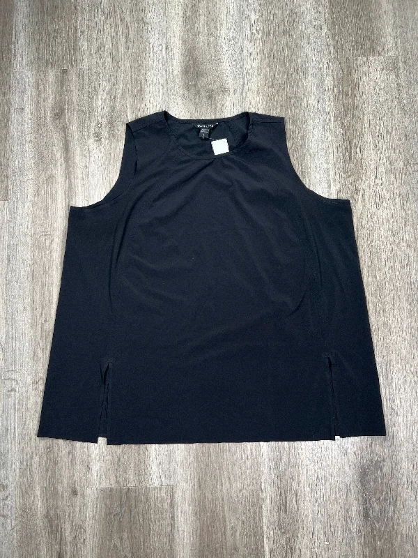 Comfortable Yoga Tops -Black Athletic Tank Top Athleta, Size 1x
