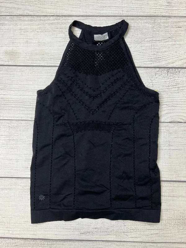 Seamless Yoga Tops for Active Sessions -Black Athletic Tank Top Athleta, Size S