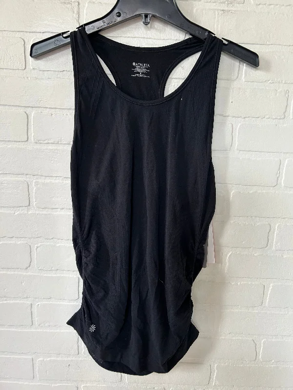 Elegant Yoga Tops for Women -Black Athletic Tank Top Athleta, Size S