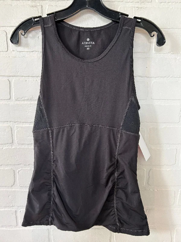 Yoga Tops for Women Who Practice Yoga -Black Athletic Tank Top Athleta, Size Xs
