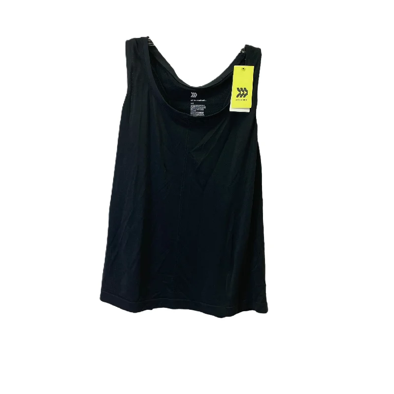 Cotton Yoga Tops for Comfort -Black Athletic Tank Top By All In Motion, Size: 1x