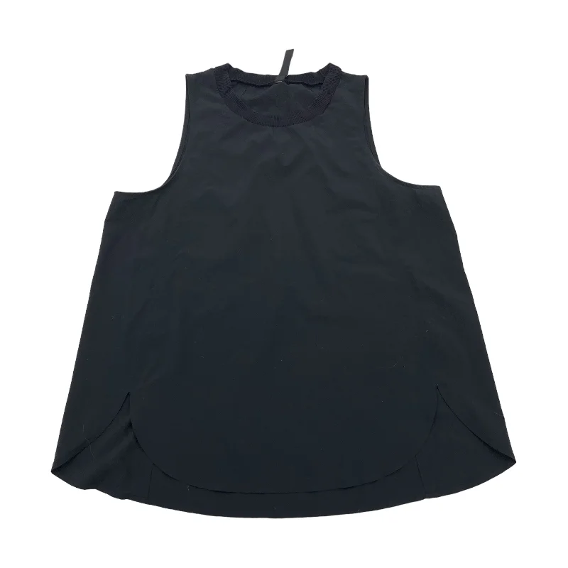 Women's Yoga Tops for Deep Stretching -BLACK ATHLETIC TANK TOP by ATHLETA Size:L