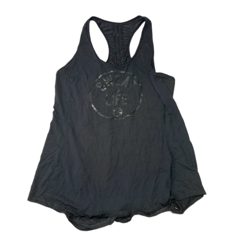 Yoga Tops for Better Posture Support -Black  Athletic Tank Top By Lululemon  Size: Xl