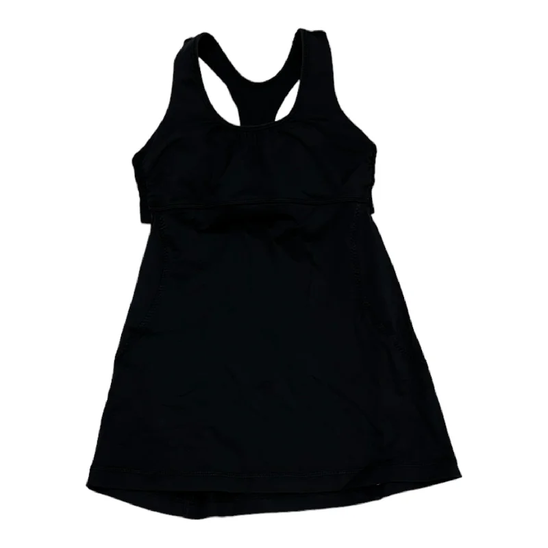 Colorful Yoga Tops -Black Athletic Tank Top Designer by Lululemon, Size S
