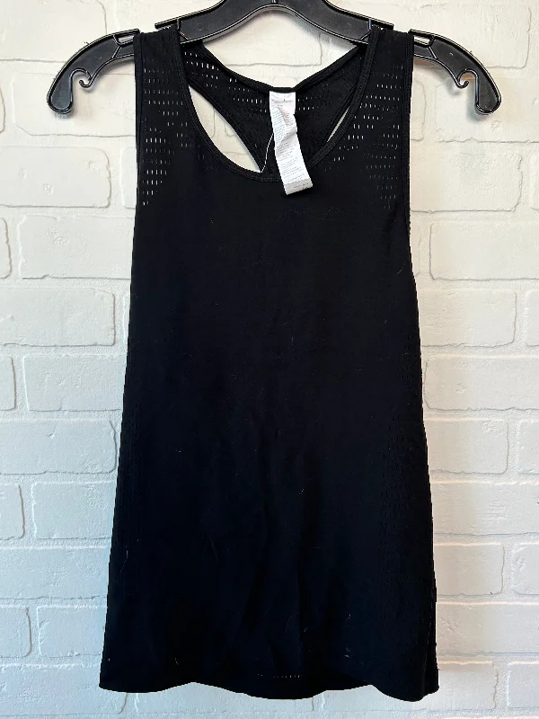 Yoga Tops for Full Range of Motion -Black Athletic Tank Top Fabletics, Size M