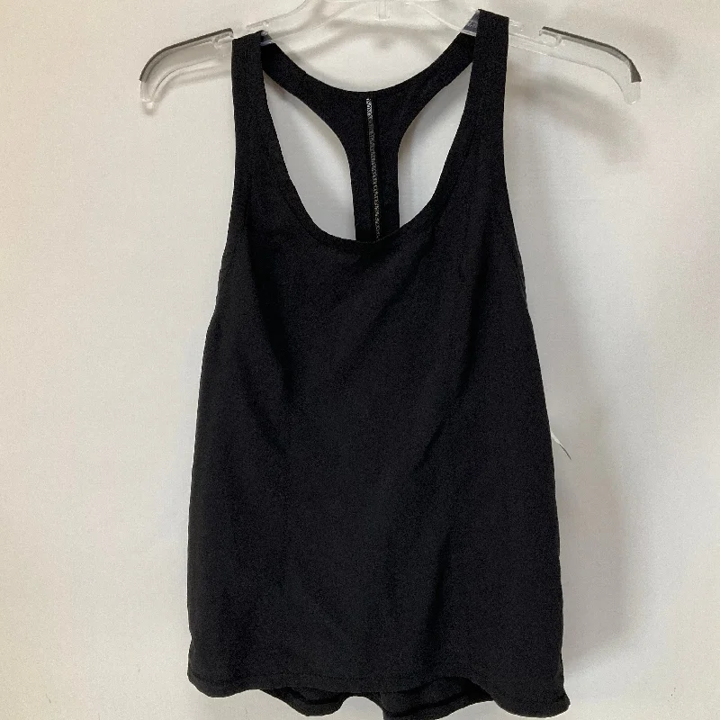 Seamless Yoga Tops for Comfort and Fit -Black Athletic Tank Top Lululemon, Size 4