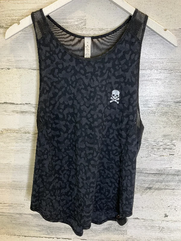 Breathable Yoga Tops for Women -Black Athletic Tank Top Lululemon, Size 6