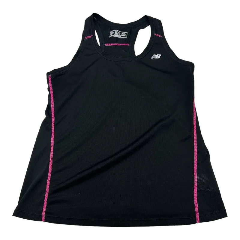 Yoga Tops for Studio and Training -Black Athletic Tank Top New Balance, Size M