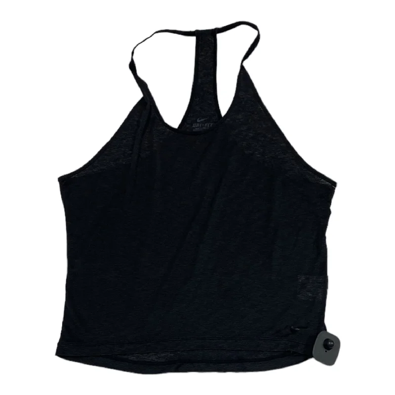 Breathable Yoga Tops with Soft Material -Black Athletic Tank Top Nike Apparel, Size M