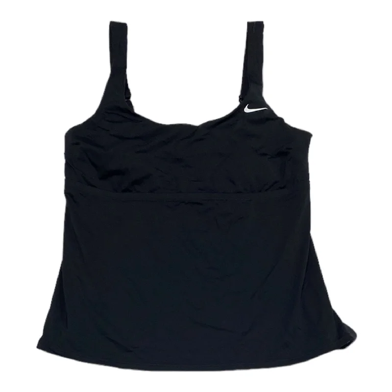 Yoga Tops with Relaxed Fit for Poses -Black Athletic Tank Top Nike, Size L