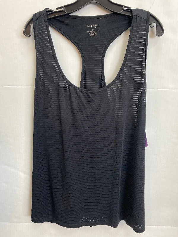 Yoga Tops for Enhanced Movement -Black Athletic Tank Top Nine West, Size 2x