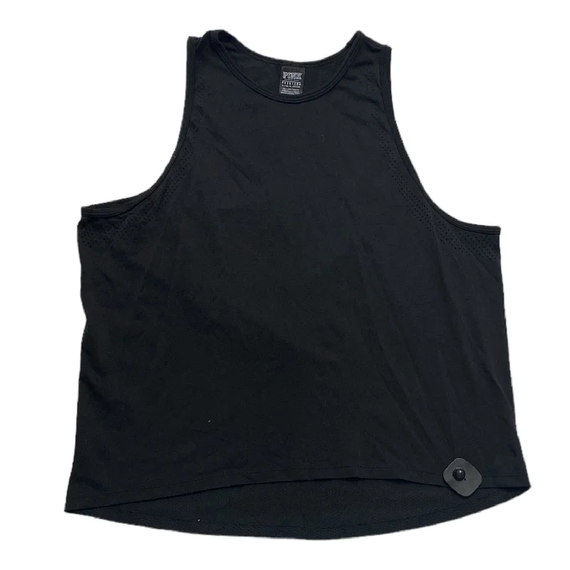 Yoga Tops for Deep Stretching -Black Athletic Tank Top Pink, Size Xl