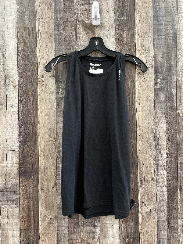 Yoga Tops for Studio and Training -Black Athletic Tank Top Reebok, Size S