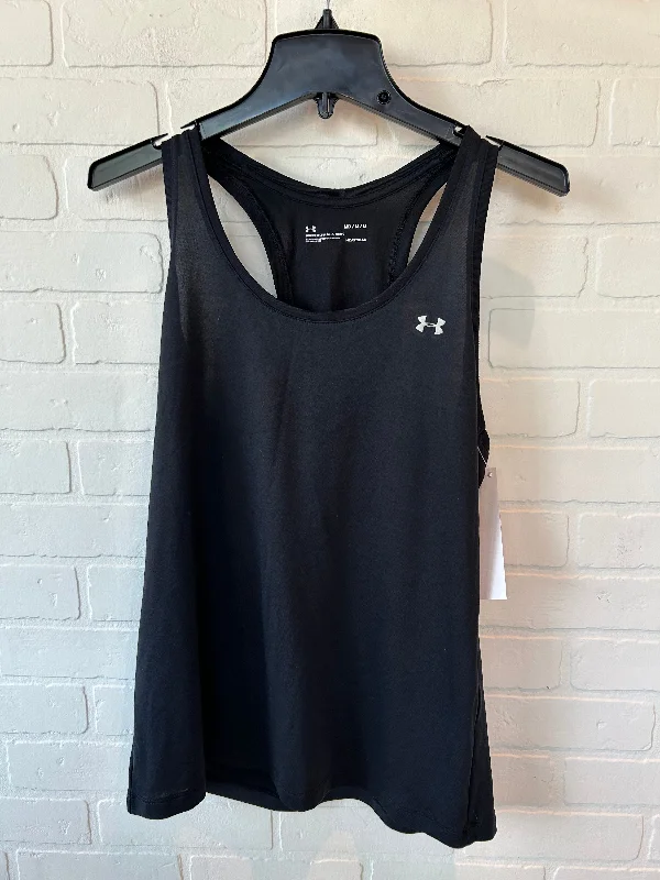 Yoga Tops for Low-Impact Yoga Sessions -Black Athletic Tank Top Under Armour, Size M