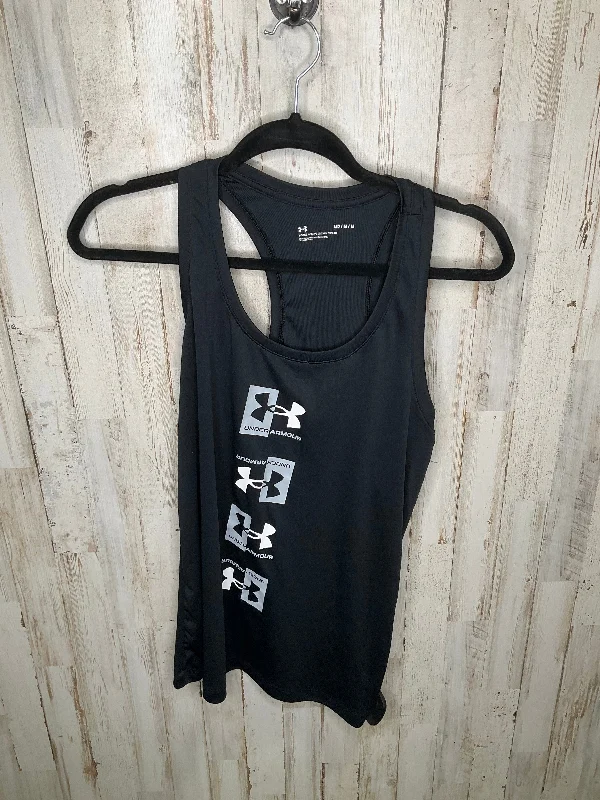 Performance Yoga Tops for Strength -Black Athletic Tank Top Under Armour, Size M