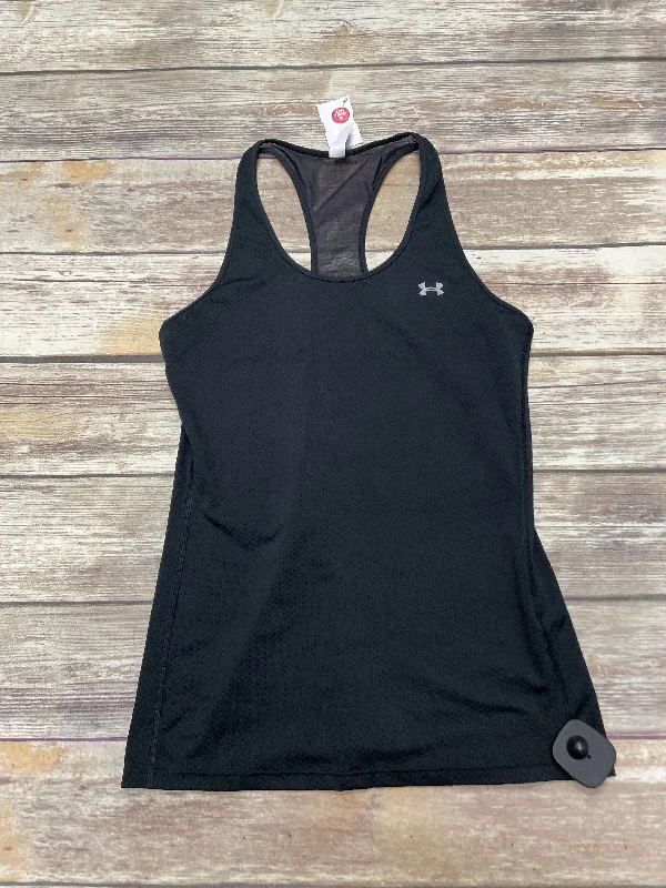 Yoga Tops for Studio and Gym Workouts -Black Athletic Tank Top Under Armour, Size S