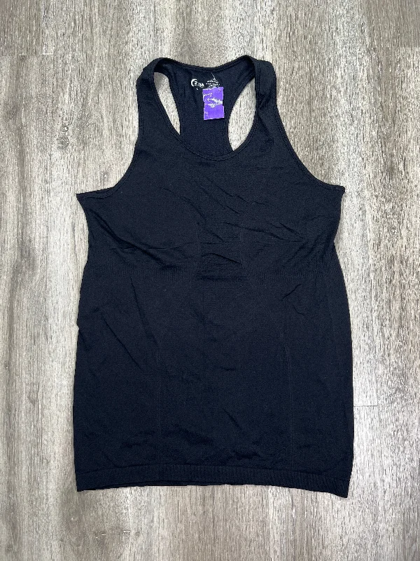 Yoga Tops for Stretch and Flexibility -Black Athletic Tank Top Zyia, Size L