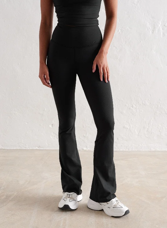 Flexible Yoga Pants for Home and Studio Use -Black Sense Flare Petite Tights