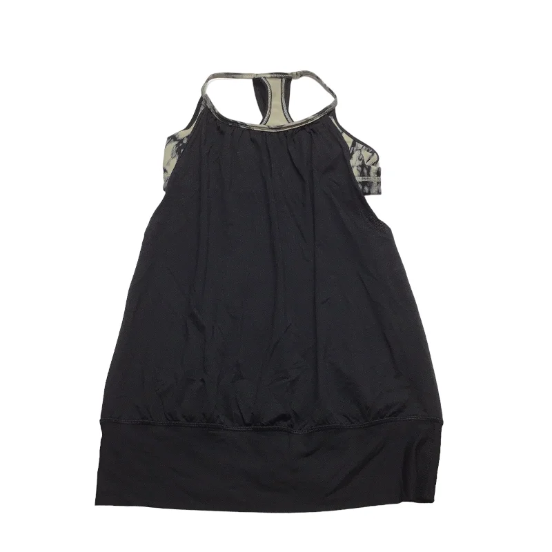 Yoga Tops for Increased Flexibility -Black & Tan Athletic Tank Top Lululemon, Size 6