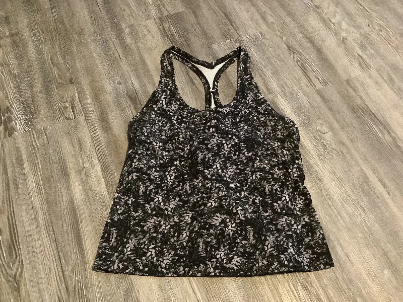 Yoga Tops with Adjustable Straps for Better Fit -Black & White Athletic Tank Top Lululemon, Size M
