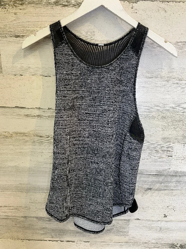 Sleeveless Yoga Tops for Women -Black & White Athletic Tank Top Lululemon, Size S