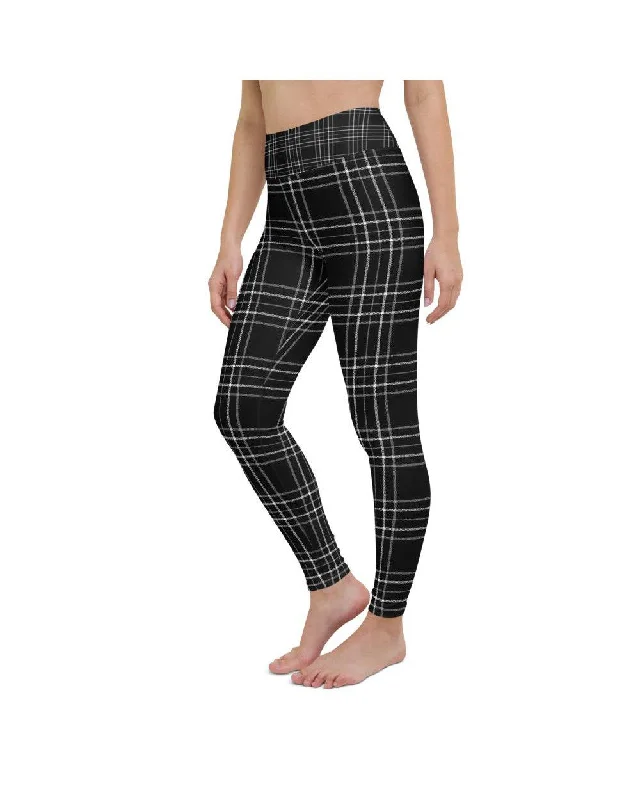 Comfortable Yoga Pants for Daily Wear -Black & White Yoga Pants