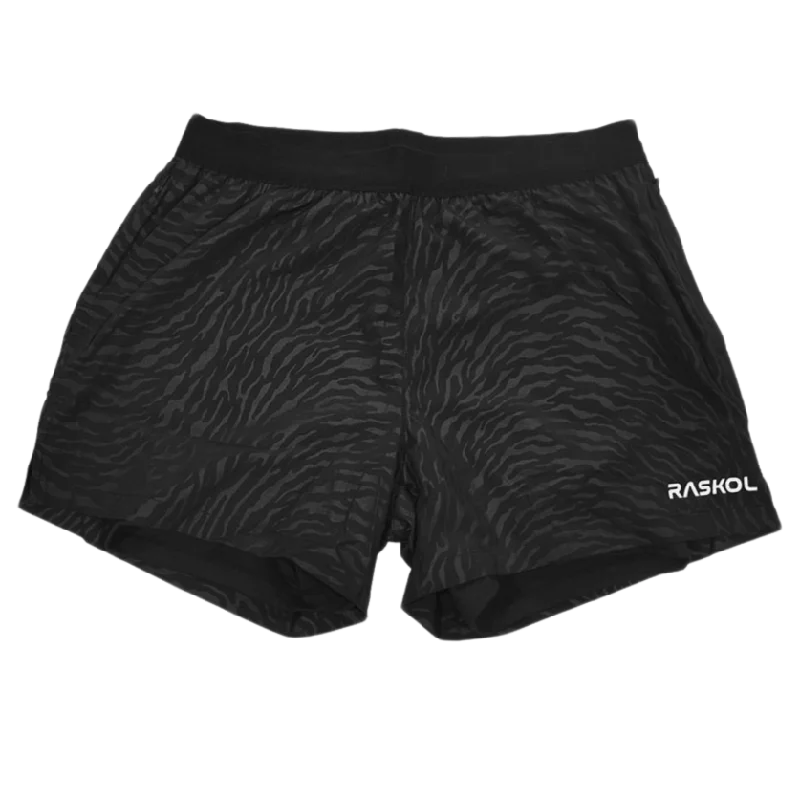 High-Waisted Yoga Shorts for Comfort -BLACK ZEBRA Performance Shorts