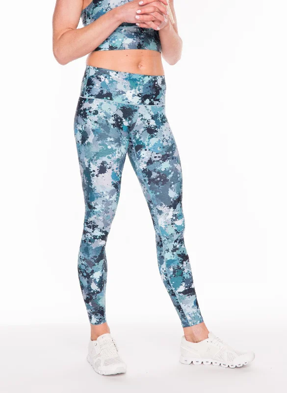 Soft and Supportive Yoga Pants for Women -Blue Bliss Yoga Pants