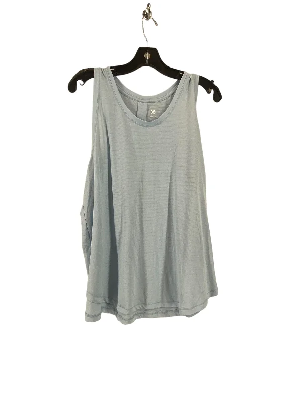 Comfortable Yoga Tops for Every Pose -Blue Athletic Tank Top All In Motion, Size Xl