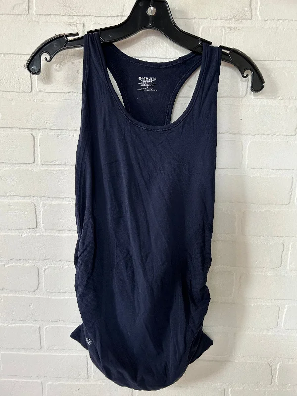 Women's Yoga Tops for Core Strengthening -Blue Athletic Tank Top Athleta, Size S