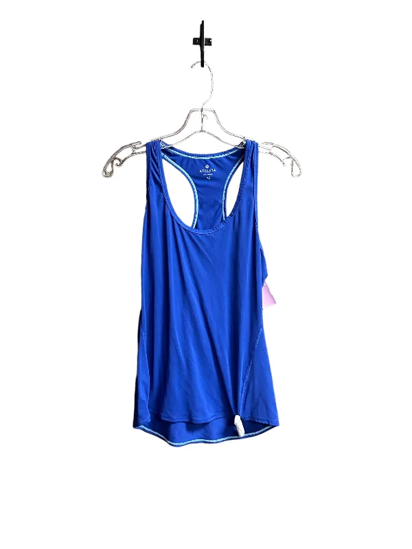 Yoga Tops with Customizable Fit for Every Body -Blue Athletic Tank Top Athleta, Size Xs