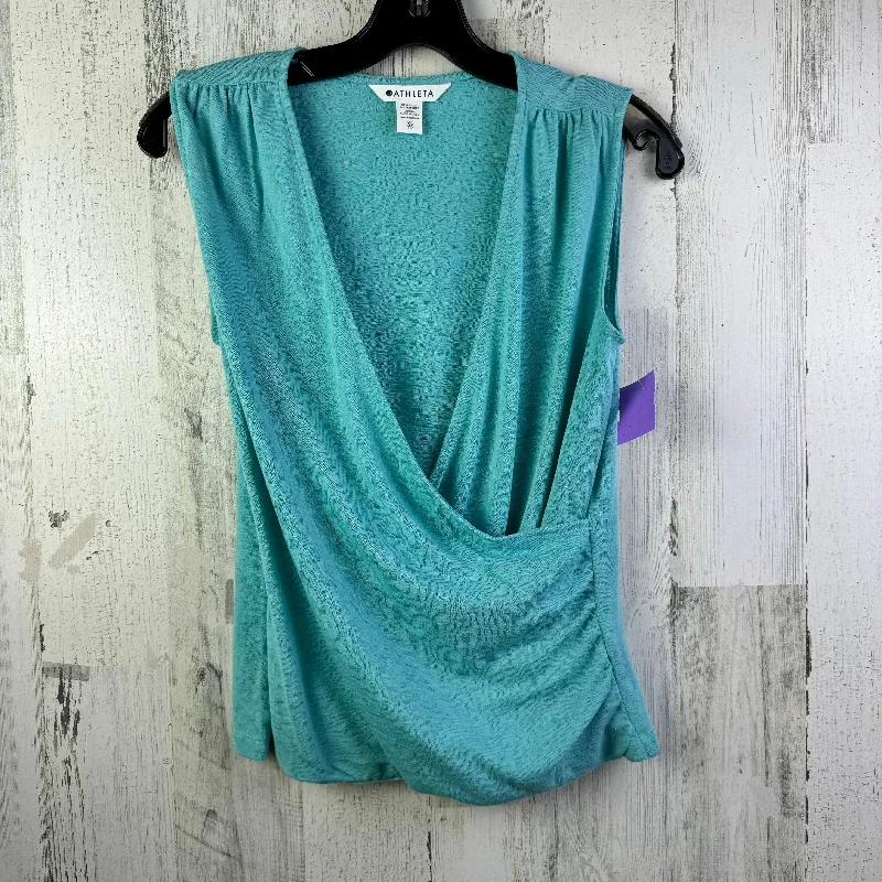 Yoga Tops for Movement and Flexibility -Blue Athletic Tank Top Athleta, Size Xs