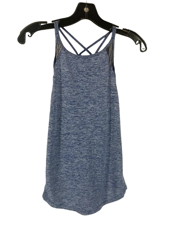 Yoga Tops for Stretch and Flexibility -Blue Athletic Tank Top Athletic Works, Size Xs