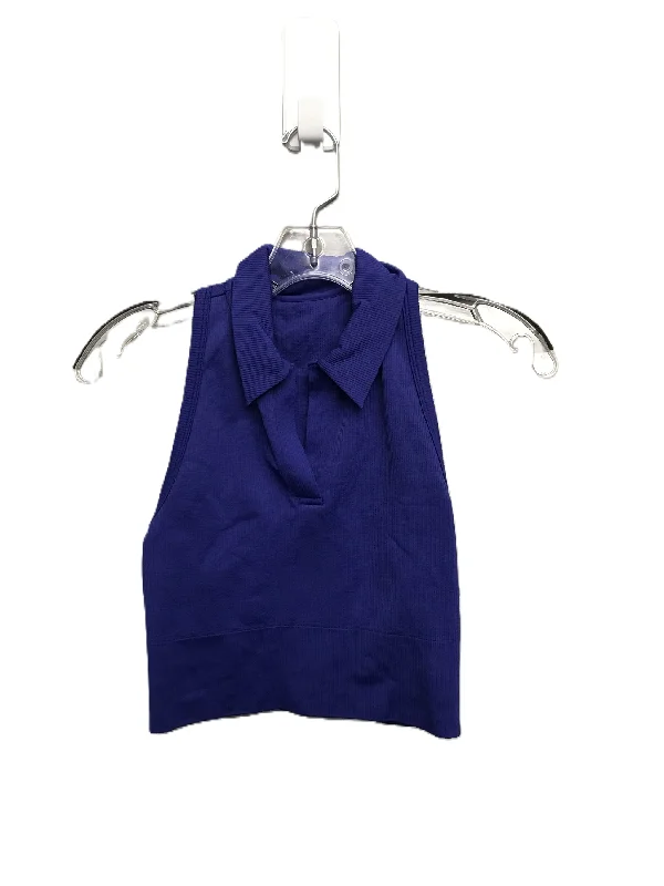 Yoga Tops for High-Impact Workouts -Blue Athletic Tank Top By Athleta, Size: S