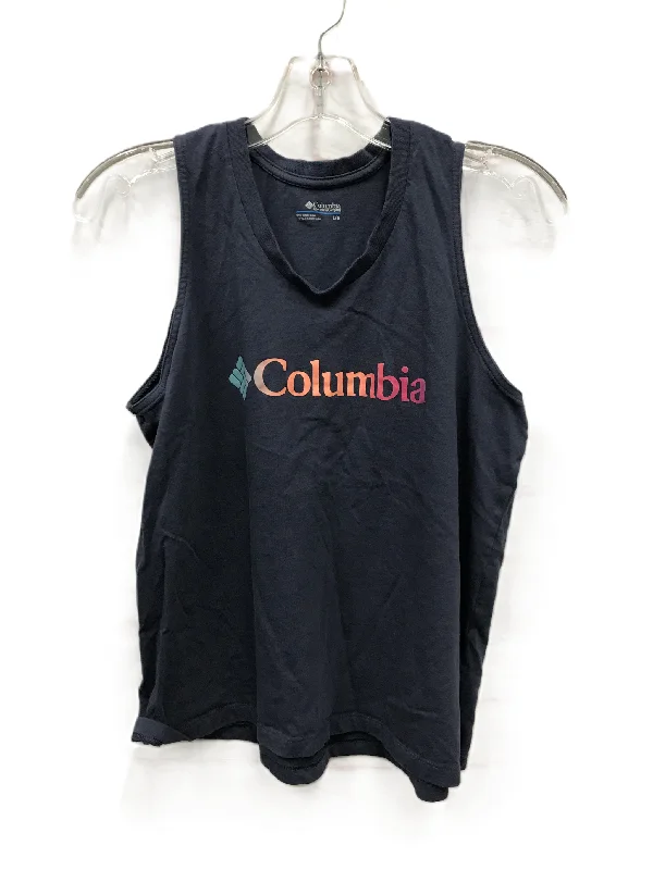 Yoga Tops for All-Day Wear -Blue Athletic Tank Top By Columbia, Size: L