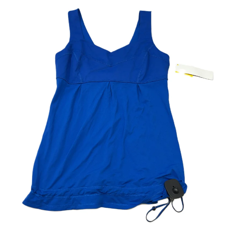 Women's Yoga Tops for Soft Comfort -Blue  Athletic Tank Top By Lululemon  Size: M
