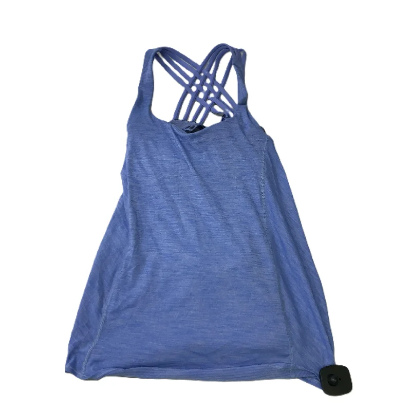 Cotton Yoga Tops for Comfort -Blue  Athletic Tank Top By Lululemon  Size: S