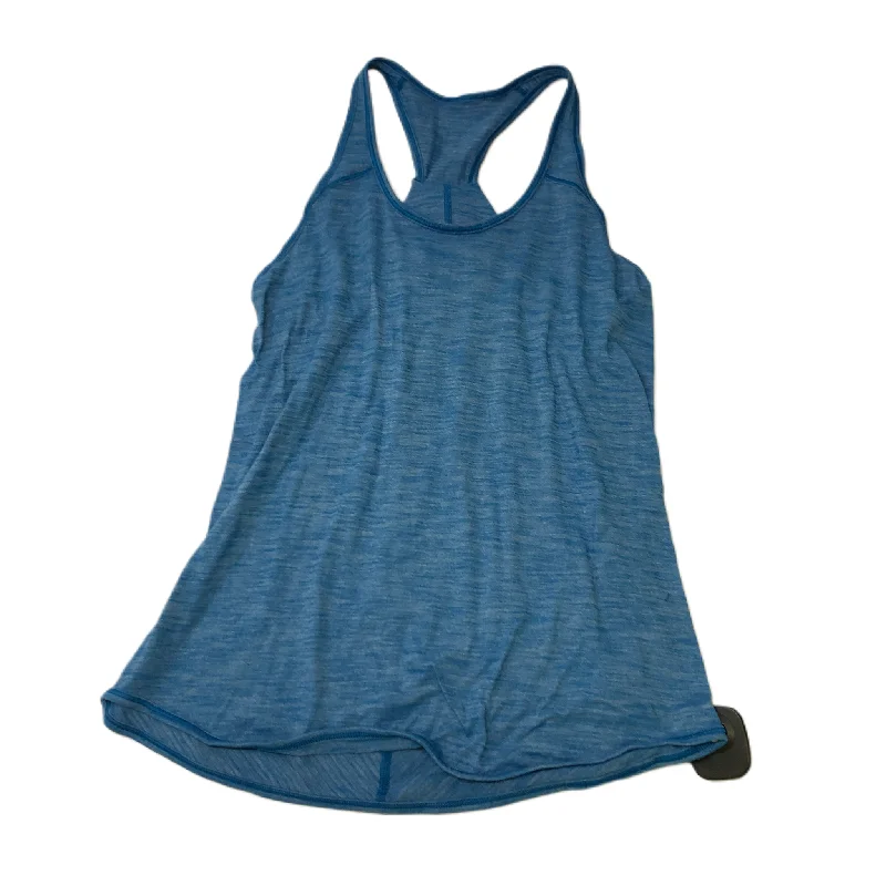 Fitted Yoga Tops for Intense Training -Blue  Athletic Tank Top By Lululemon  Size: S